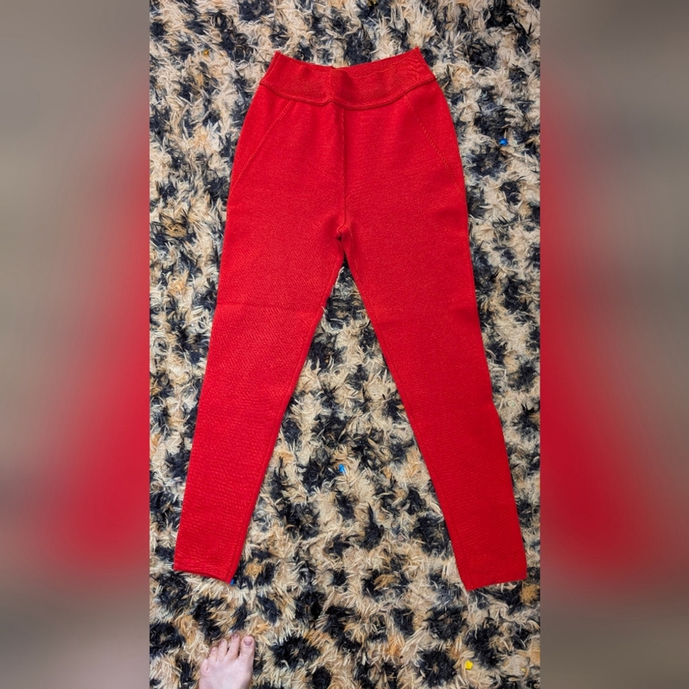 Alaia vintage 80s Vibrant women's wool pants
